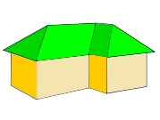 Вальмовая крыша сложной конфигурации