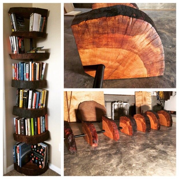 See Step-By-Step Instructions for How to Build Your Own Oak Tree Bookshelf.