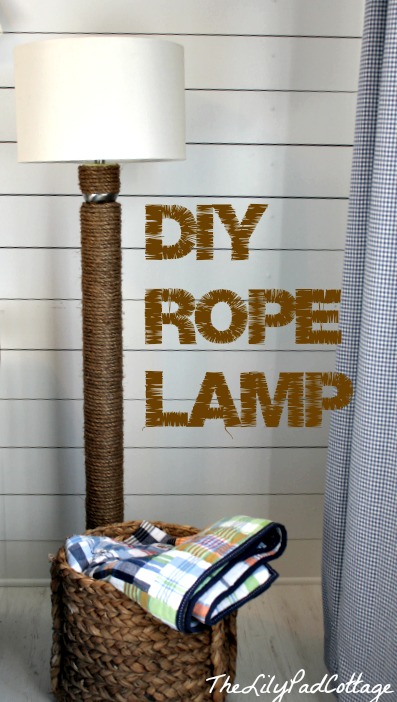 Diy rope lamp