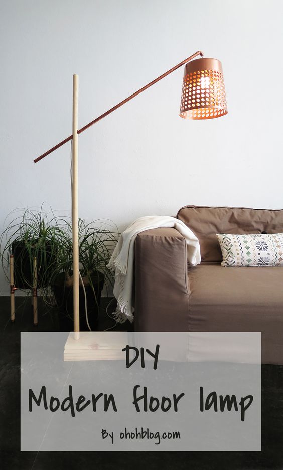 Diy modern floor lamp