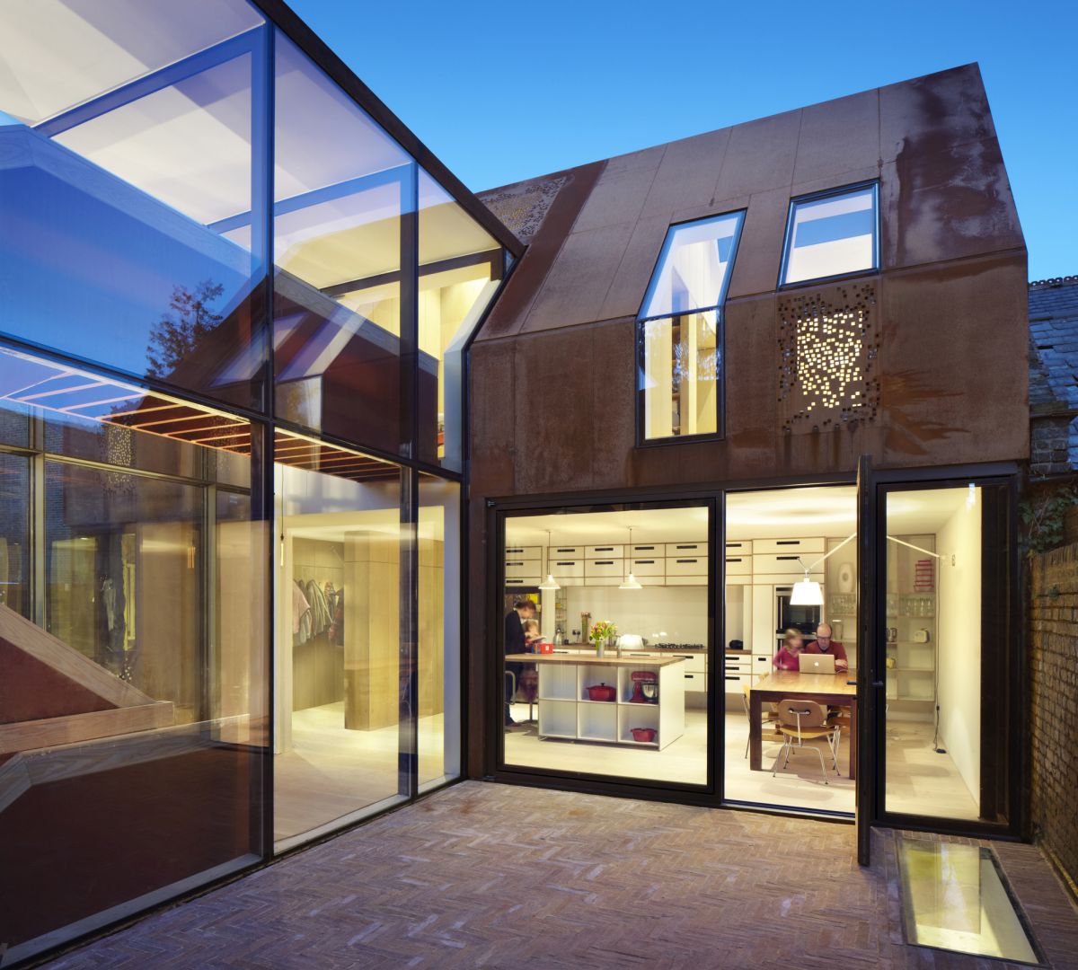 Kew House Perforated Roof Design