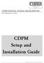 CDPM Setup and Installation Guide