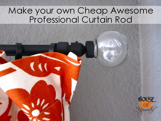 diy curtain rod