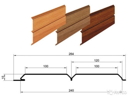 Размеры сайдинга евробрус
