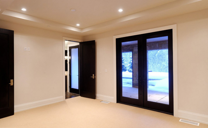 Black entrance and interior doors for your home