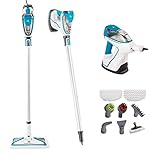 Bissell PowerFresh Slim Hard Wood Floor Steam Cleaner System, Steam Mop, Handheld Steamer and Scrubbing Tools, and Clothing Steamer Tool, 2075A,White