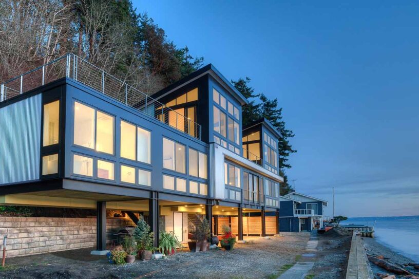 Steel framed house by Designs Northwest