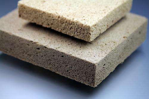 Effective thermal insulation with wood foam
