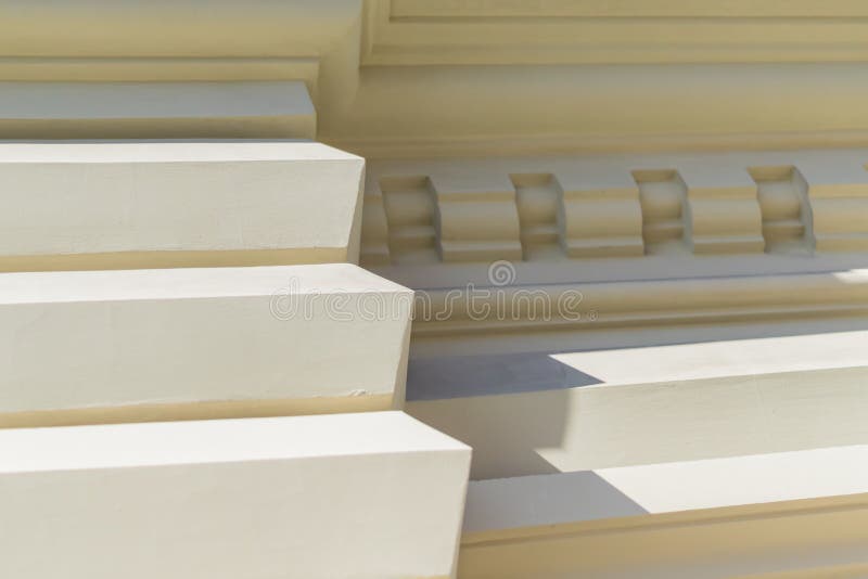 Stucco molding background. Architecture and design elements close up.  royalty free stock photography